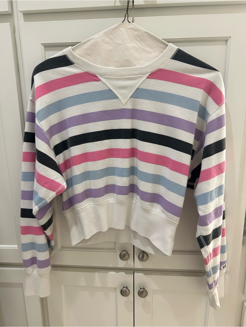 Abercrombie & Fitch Striped Crewneck Sweatshirt